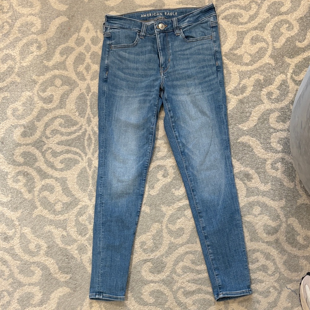 American Eagle Outfitters Women's Light Blue Skinny Jeans jegging